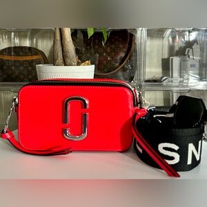 Authentic Marc Jacobs Bright Red Crossbody Bag feel free to send offer .